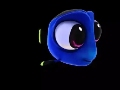 Dory Rigged Free 3D model