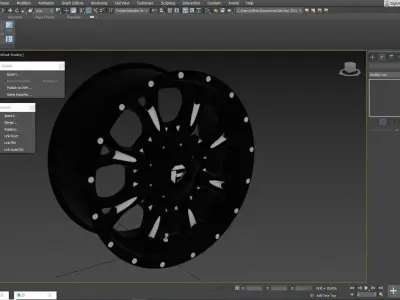 Fuel Krank Wheel Matte Black F150 Raptor 3D model