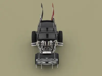 Gigahorse from the movie Mad Max Fury road 2015 3D model