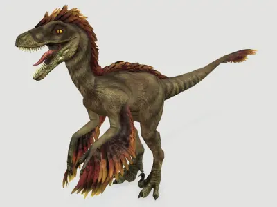 Dinosaurs pack Low-poly 3D model