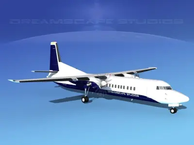 Fokker F-60 Corporate 3 3D model