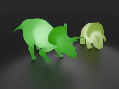 Triceratops Indirect Lighting 3D model
