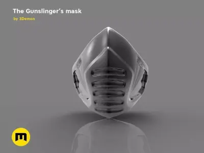 The Gunslingers mask 3D model