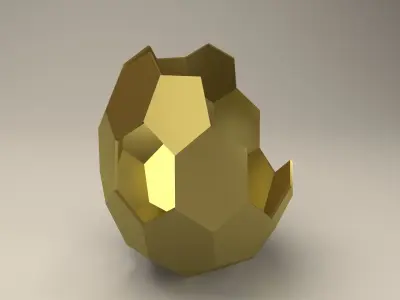 Modern Sculpture of Easter Egg Free 3D print model