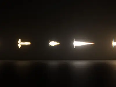 Gun Muzzle Flash Asset Pack Low-poly 3D model Low-poly 3D model