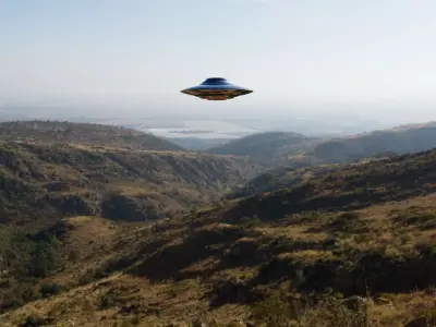 Bob Lazar UFO Flying Saucer Low-poly 3D model