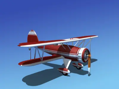 Waco YMF-5 V02 3D model
