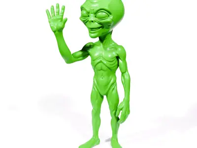 Friendly Alien 3D print model