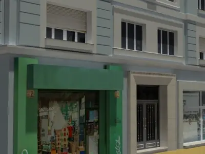 Building with roof 3D model