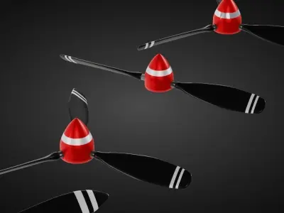 Propellers with dome 3d 2024 3D model