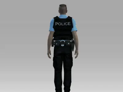 Police chicago officer - chicago officer 3D model