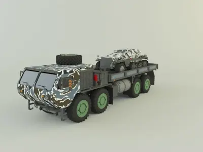 M 977 Hemtt Truck Replica SDKFZ 250 3D model