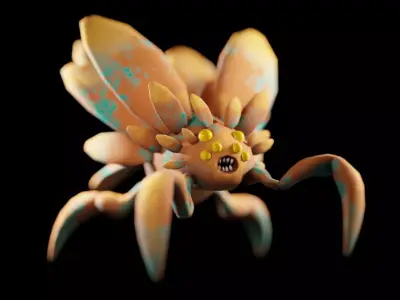 Alien Bug Low-poly 3D model