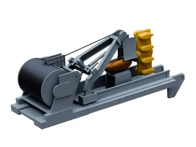 CAPTAS-4 towed array sonar  3D model