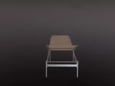Modern Outdoor Sun Lounger 3D Model Low-poly 3D model