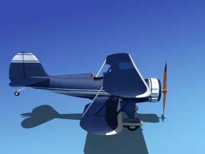 Waco YMF-5 V01 3D model