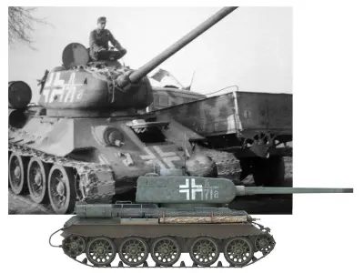 Panzerkampfwagen 747 R - T-34 85 3D model