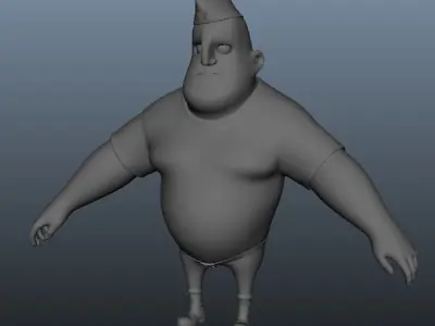  Soldier Cartoon Rigged 3D model