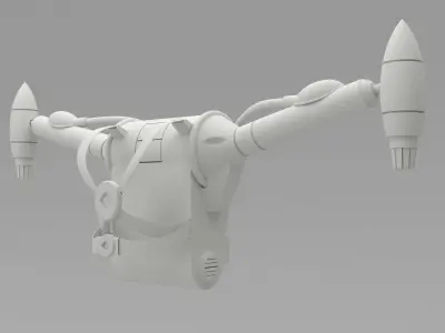 Marvel Wolverine Jet Pack 3D Model 3D model