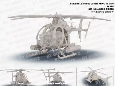 AH-6C Little Bird 3D print model