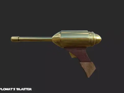 ELG 3A Diplomat Blaster Star Wars Weapon Free low-poly 3D model