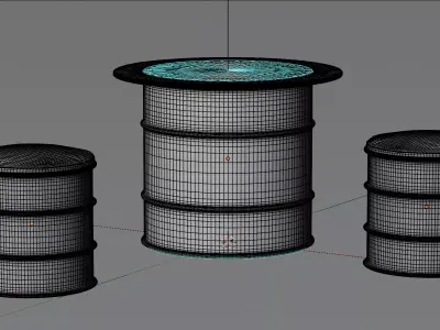 Barrel Furniture 3D model