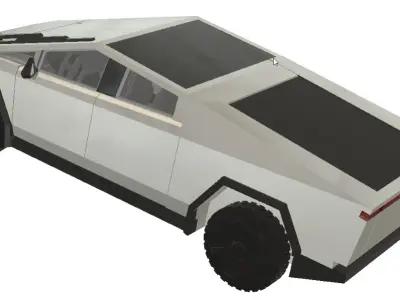 tesla cybertruck 3D print model