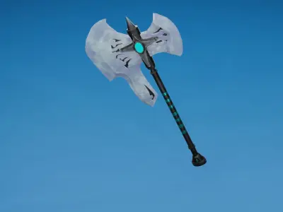 Diamond Axe PBR Low-Poly Game READY Low-poly 3D model
