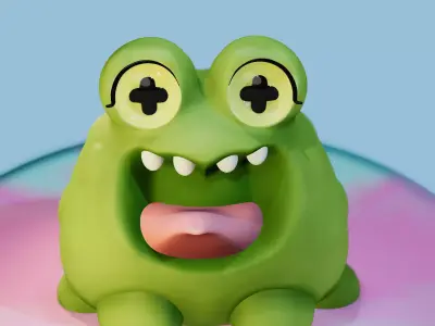 Little frog 3D print model