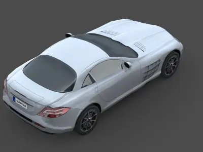 Mercedes-Benz SLR McLaren 2005 Free low-poly 3D model