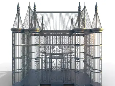 Victorian Gothic Ornamental Glasshouse 3D model