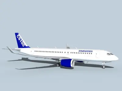 Bombardier CS100  3D model