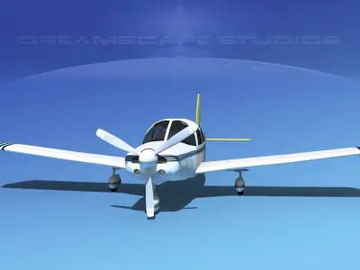 Piper Cherokee Six 260 V08 3D model