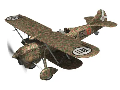 Fiat CR 32 - Italy Airforce - 160 Squadriglia 3D model