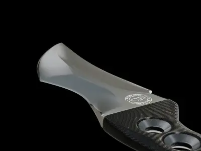 Knife ZU Bladeworx  Low-poly 3D model