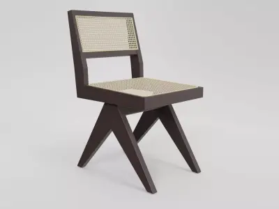 Rattan Chair Free low-poly 3D model get