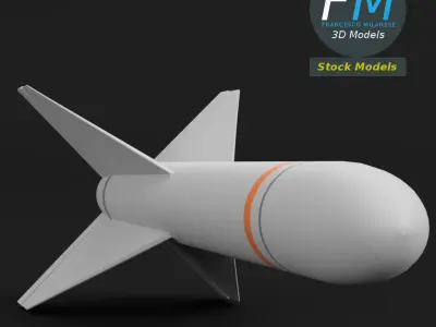 AGM-62 Walleye missile 3D model