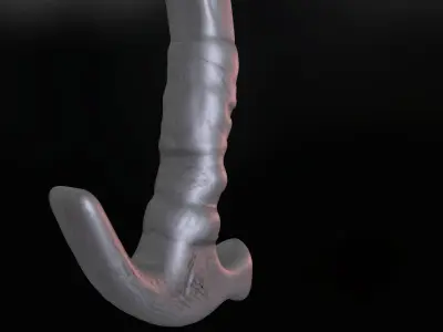 Machete Mid Poly No UV Low-poly 3D model