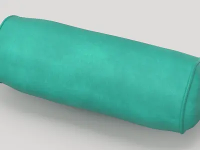 Bolster Cushion 03 Green 3D model