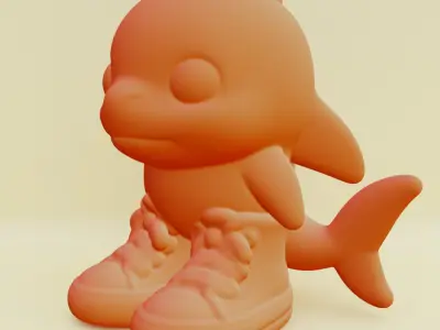 Baby Tralalero Tralala Boy Italian brainrot Printable 3D print model