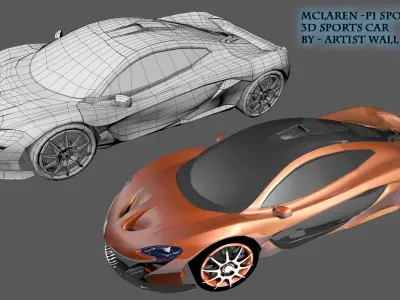 McLaren-p1 3D CAR 3D model