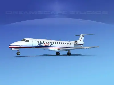 Embraer ERJ-140 Trans South Jet 3D model
