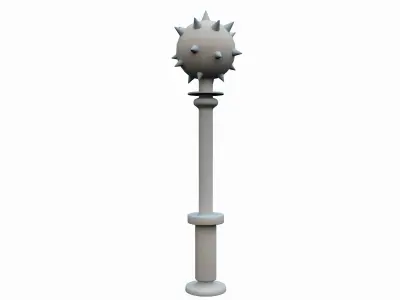 Medieval Weapon Mace Low-poly 3D model