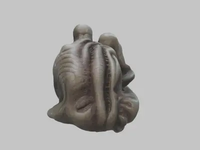HR Giger Alien Capsule Prometheus Old Ones Low-poly 3D model