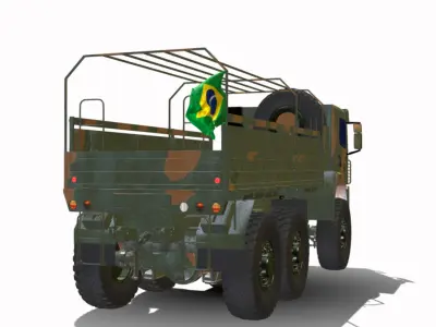 MAN VW Constelacao 6x6 br Low-poly 3D model