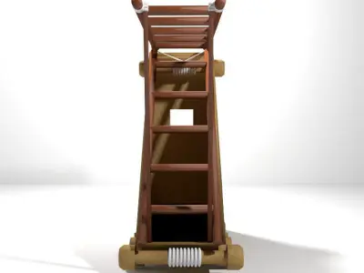 Medieval War Machine - Siege Ladder 3D model