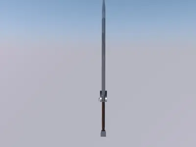 Two-handed sword Free 3D model
