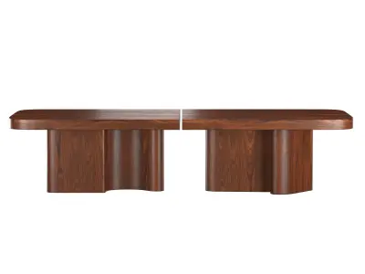 CAMUR TWO-PART DINING TABLE 3D model
