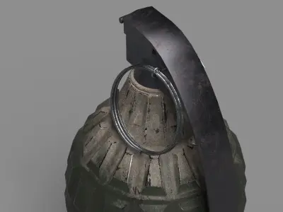 Frag hand grenades PACK Low-poly 3D model