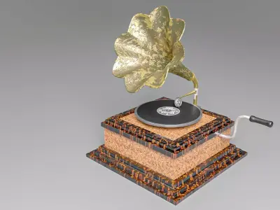 Vintage Phonograph 3D model